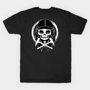 Rockhound Skull and Hammer White Logo T-Shirt